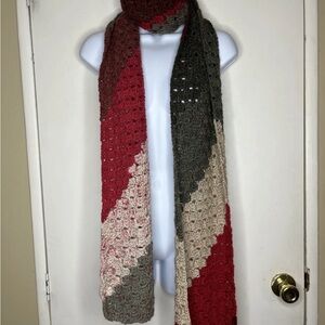 Elegant Multicolor Crochet Scarf